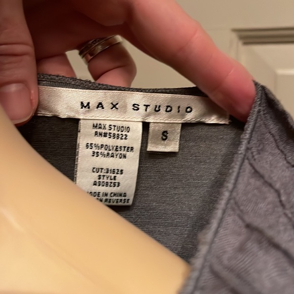 Max Studio Gray Ruffle Dress - Picture 4 of 4